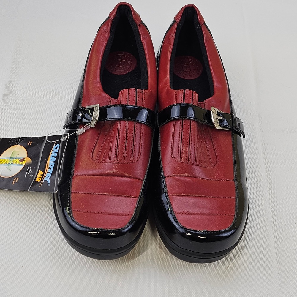 Tehama Smartec Air Golf Spikes Leather Buckle Loafers Shoes Brazil Womens 7.5M‎